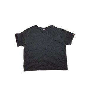 Victoria's Secret Size XXL 2X Plus Size Crop Black Tee Shirt Tshirt Casual